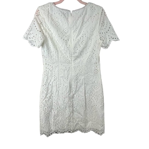 Boden White Ivory Isadora Broderie Dress Eyelet Dress Size 6 EUC - Picture 3 of 9